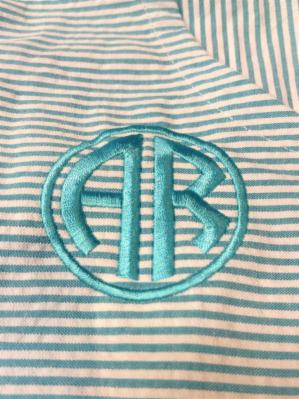 Arkansas "Baja State" Long Sleeve Seersucker Pullover