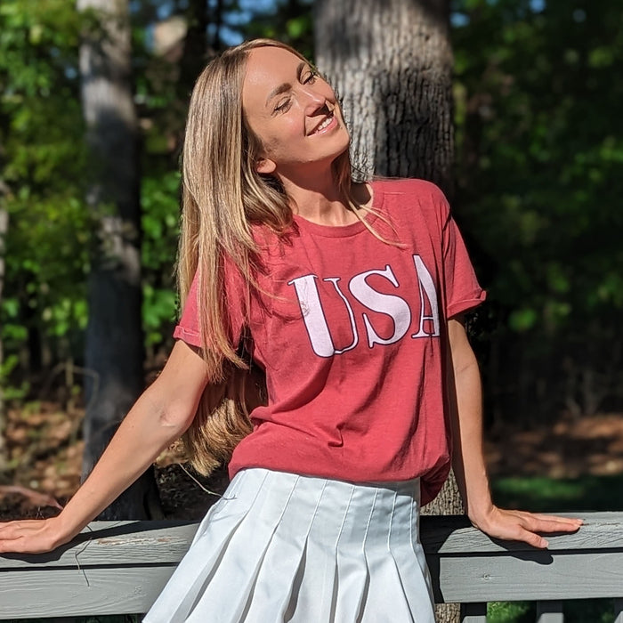 USA Outlined Vintage Boyfriend Tee