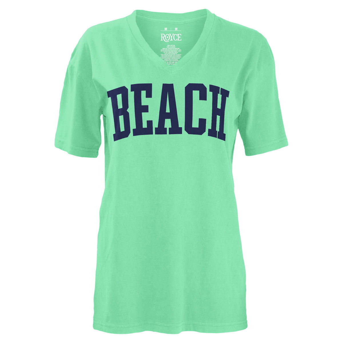 Beach V-Neck 100% Cotton Tee