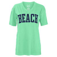 Beach V-Neck 100% Cotton Tee