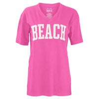 Beach V-Neck 100% Cotton Tee