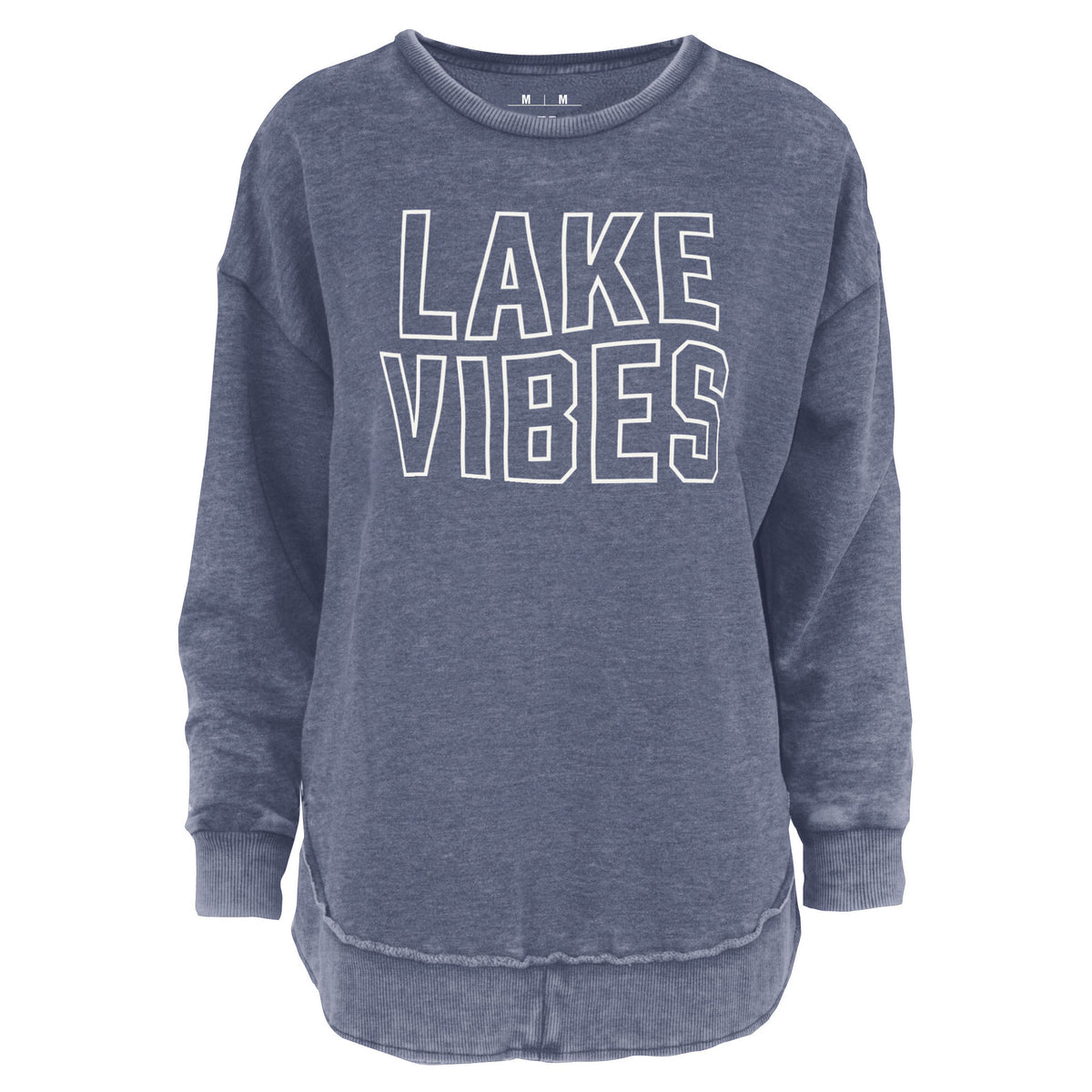 Lake Vibes Vintage Washed Poncho Fleece