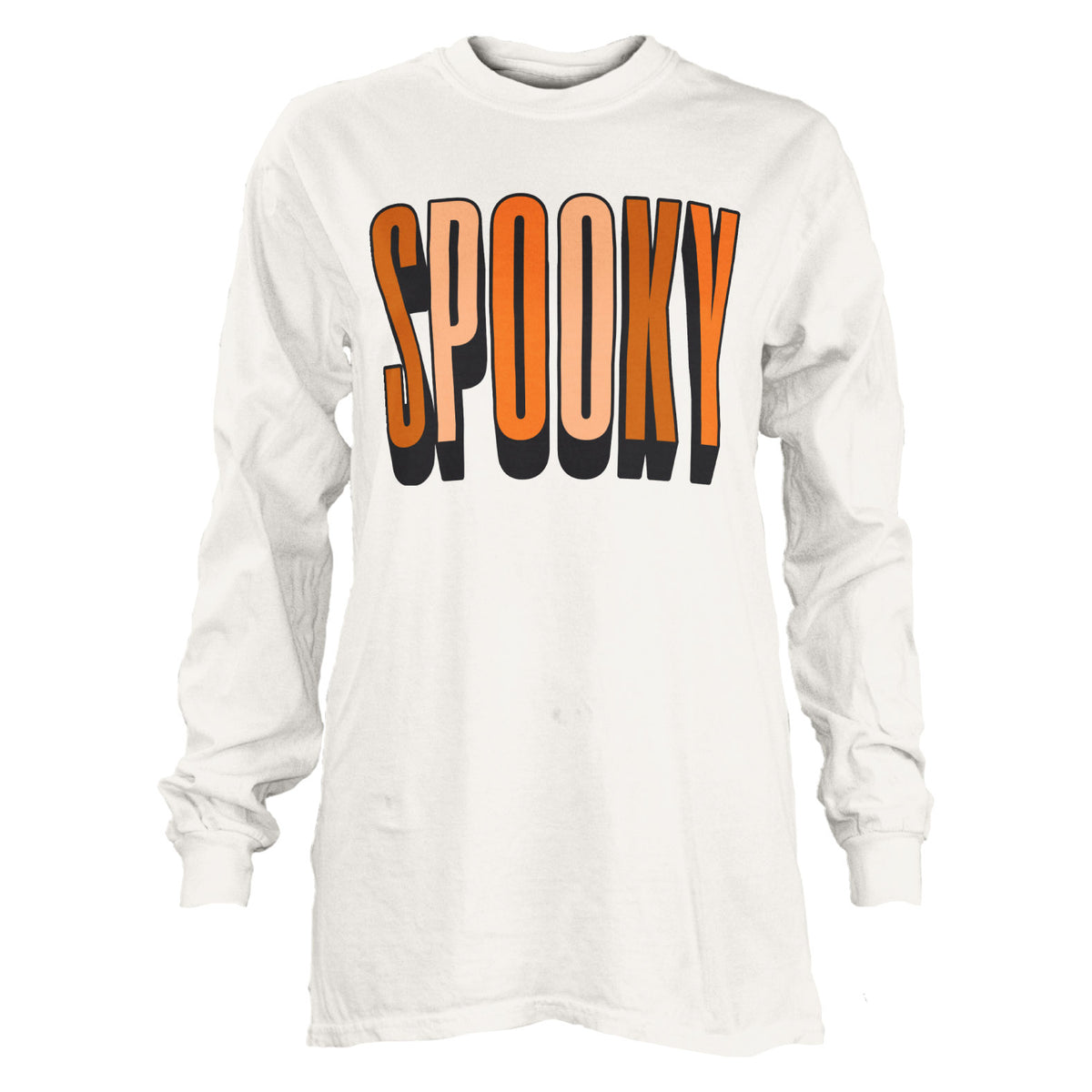 Spooky 100% Cotton Long Sleeve heavyweight Tee