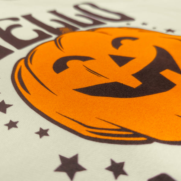 Hello Pumkin Stars Vintage Washed Long Sleeve Tee