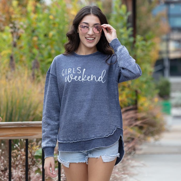 Girls Weekend Poncho Fleece