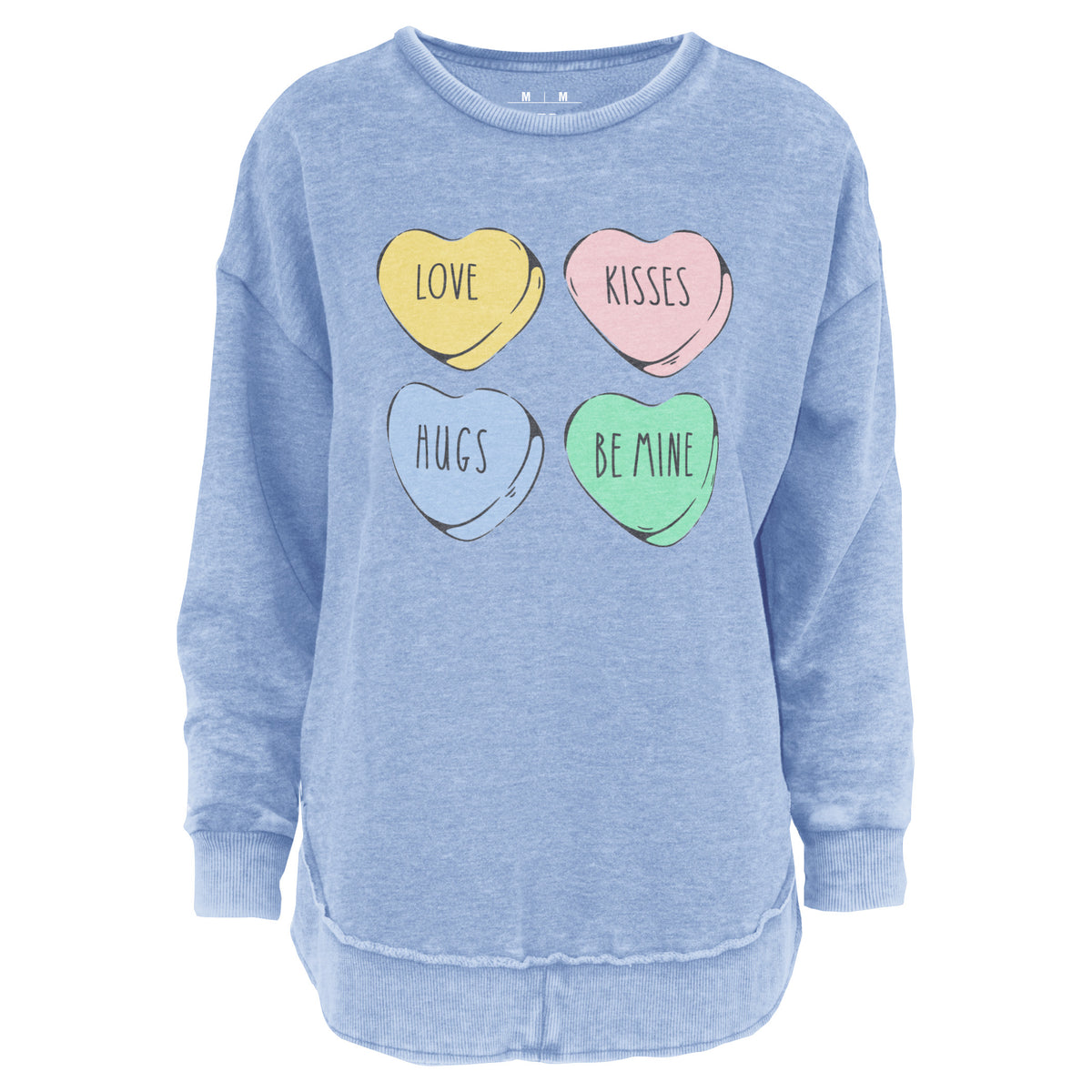 Candy Hearts Poncho Fleece