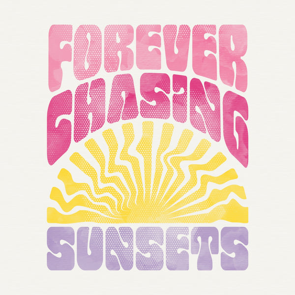 Forever Chasing Sunsets Textured Slub Tee