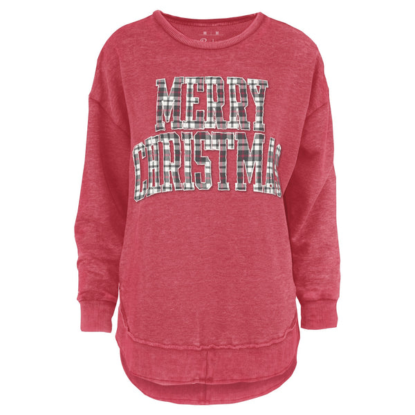 Canyon Plaid Melange Poncho Fleece