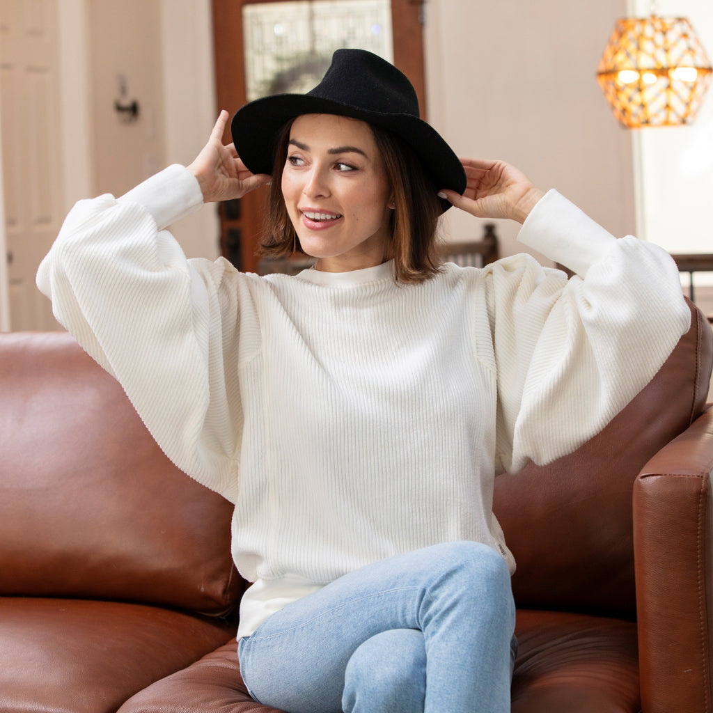 Lainie Top in Snowdrop Blue