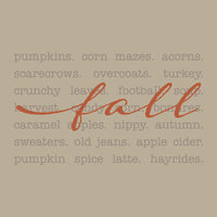 Fall Words Janise Fleece