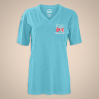 Pearls & Bow Ties Vee Neck Tee