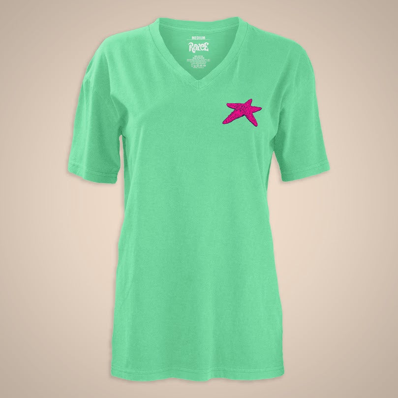 Summer Time Preppy Vee-Neck