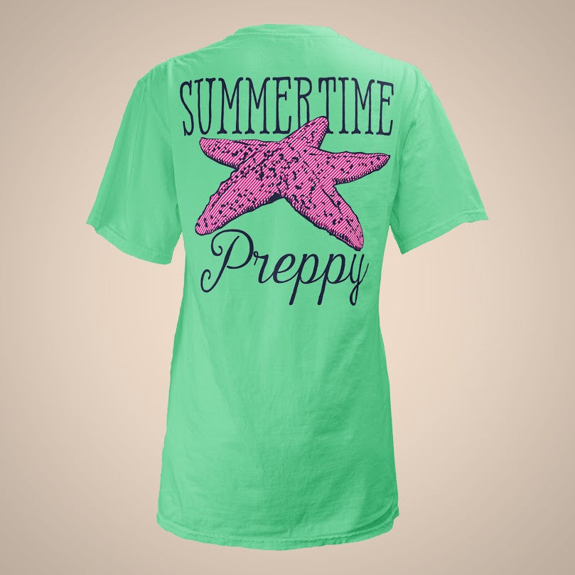 Summer Time Preppy Vee-Neck