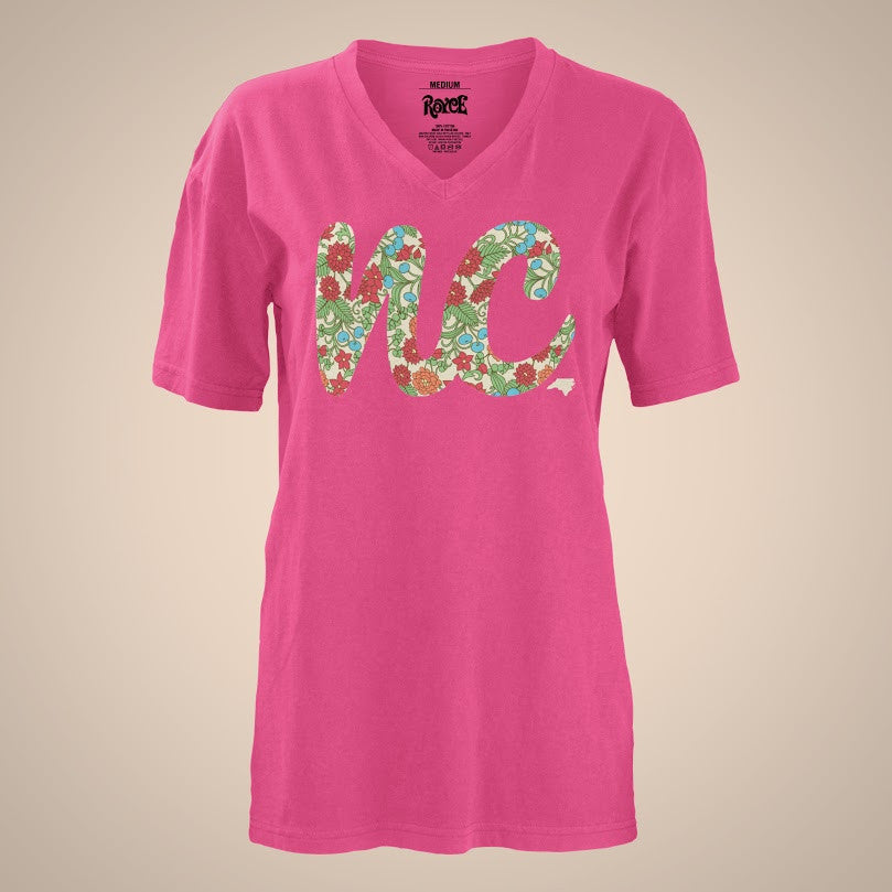 Floral Initials - North Carolina