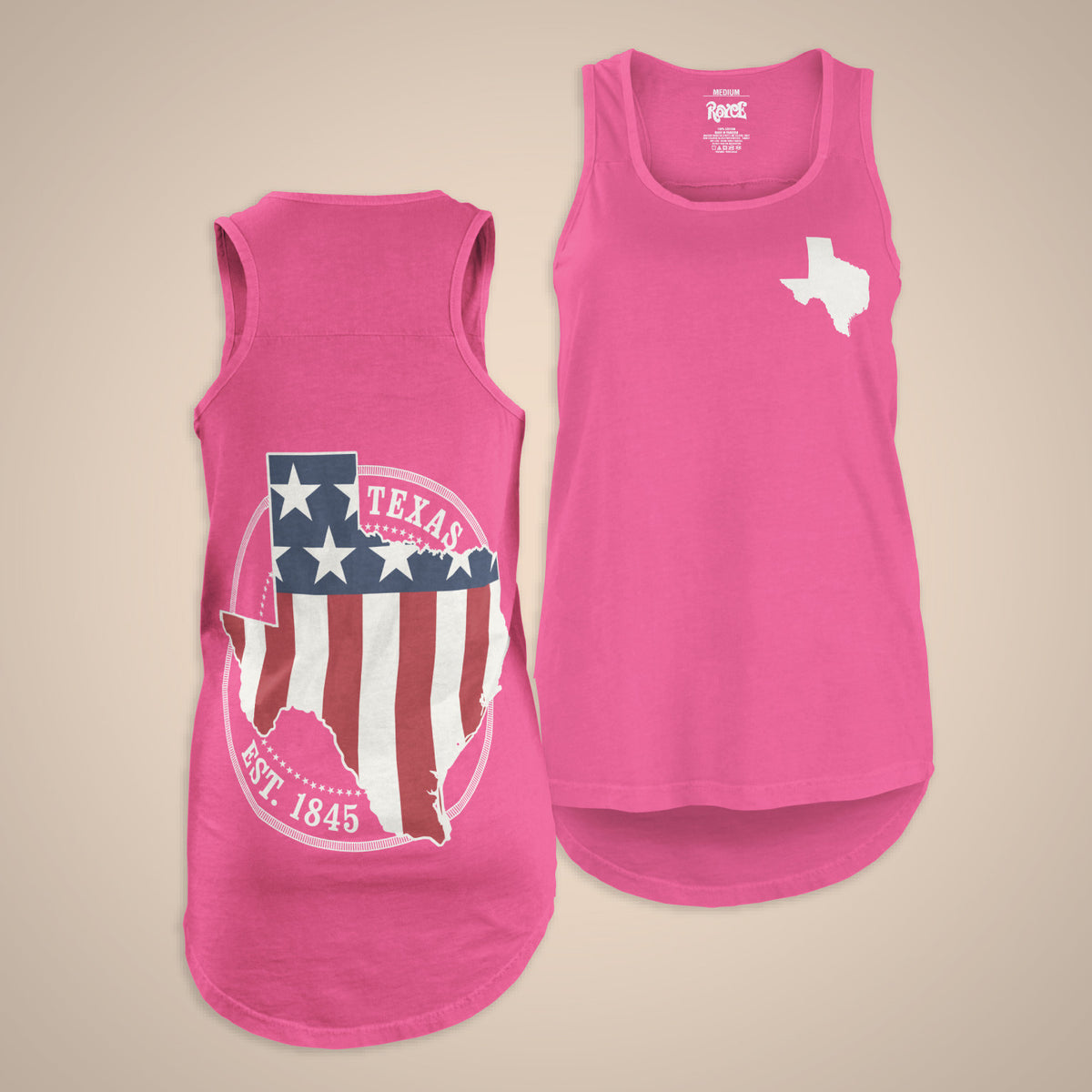Patriotic State Tank - Texas