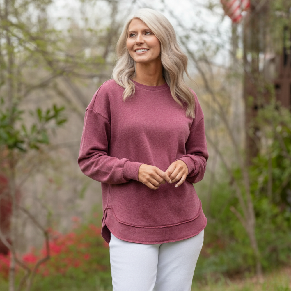 Melange Poncho Fleece