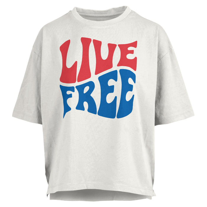 Live Free Waist Length Tee