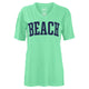 Beach V-Neck 100% Cotton Tee