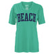 Beach V-Neck 100% Cotton Tee