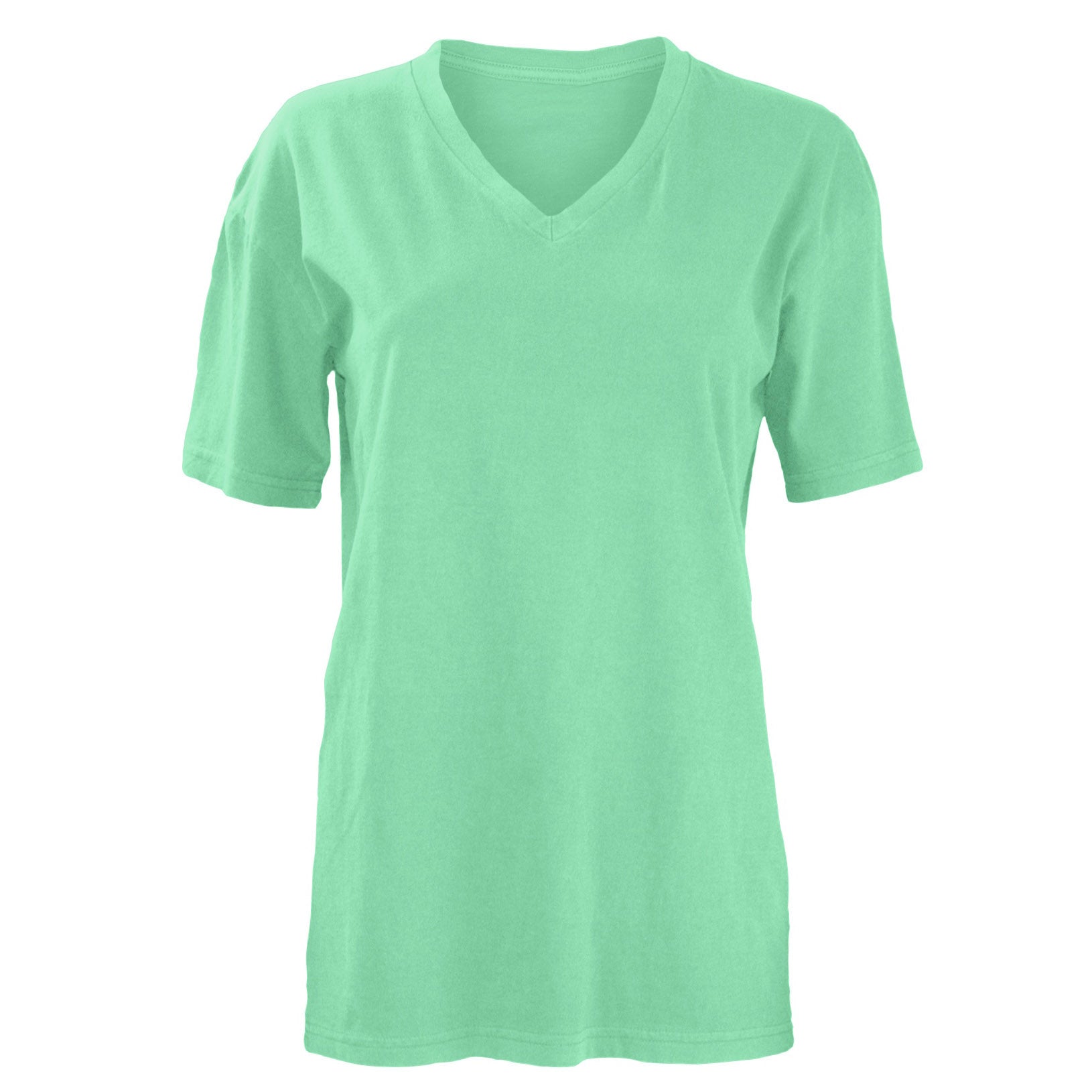 Mint green v neck best sale t shirt