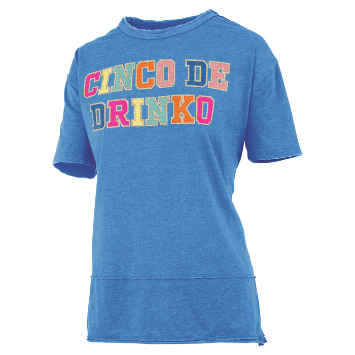 Cinco De Drinko Chenille Applique Tee