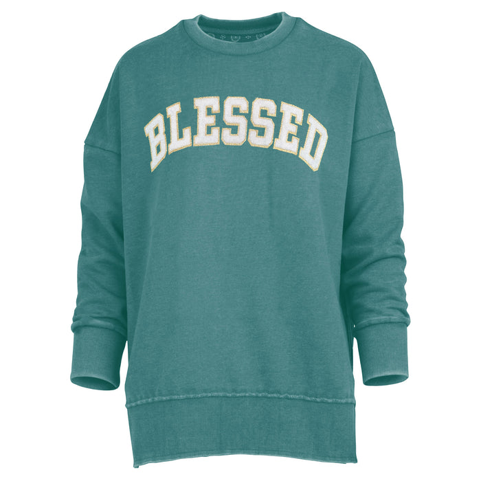 Big Blessed Chenille Applique Cozy Fleece