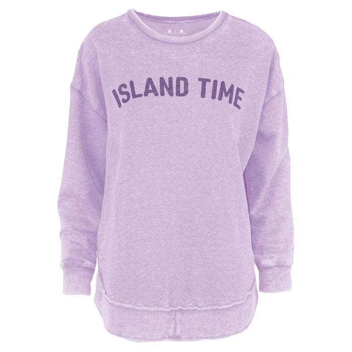 Island Time Vintage Washed Poncho Fleece