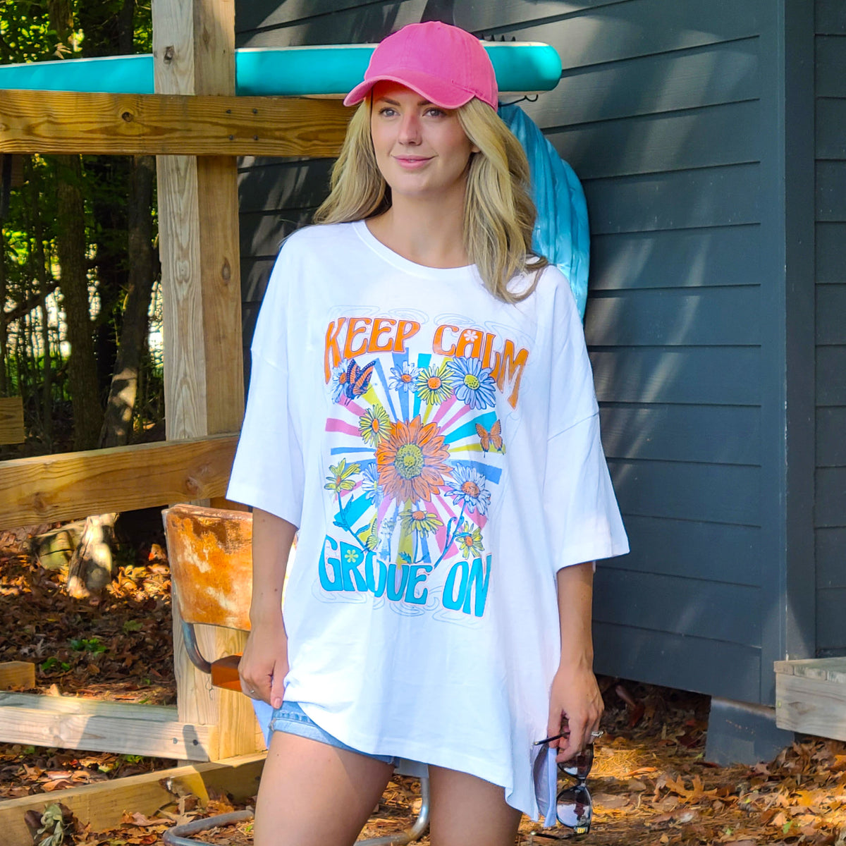 Groove On Oversized One Size Fits All Tee