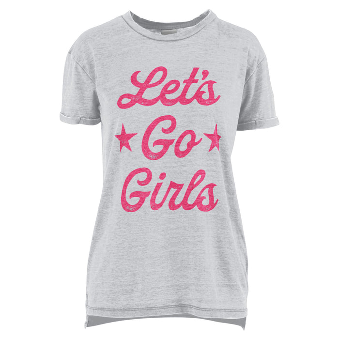 Let's Go Girls Vintage washed Boyfriend Tee