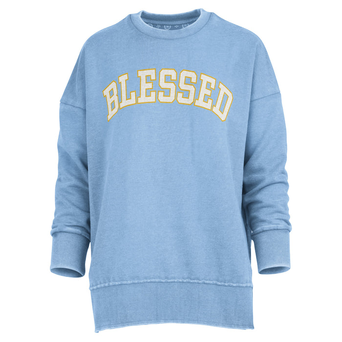 Big Blessed Chenille Applique Cozy Fleece