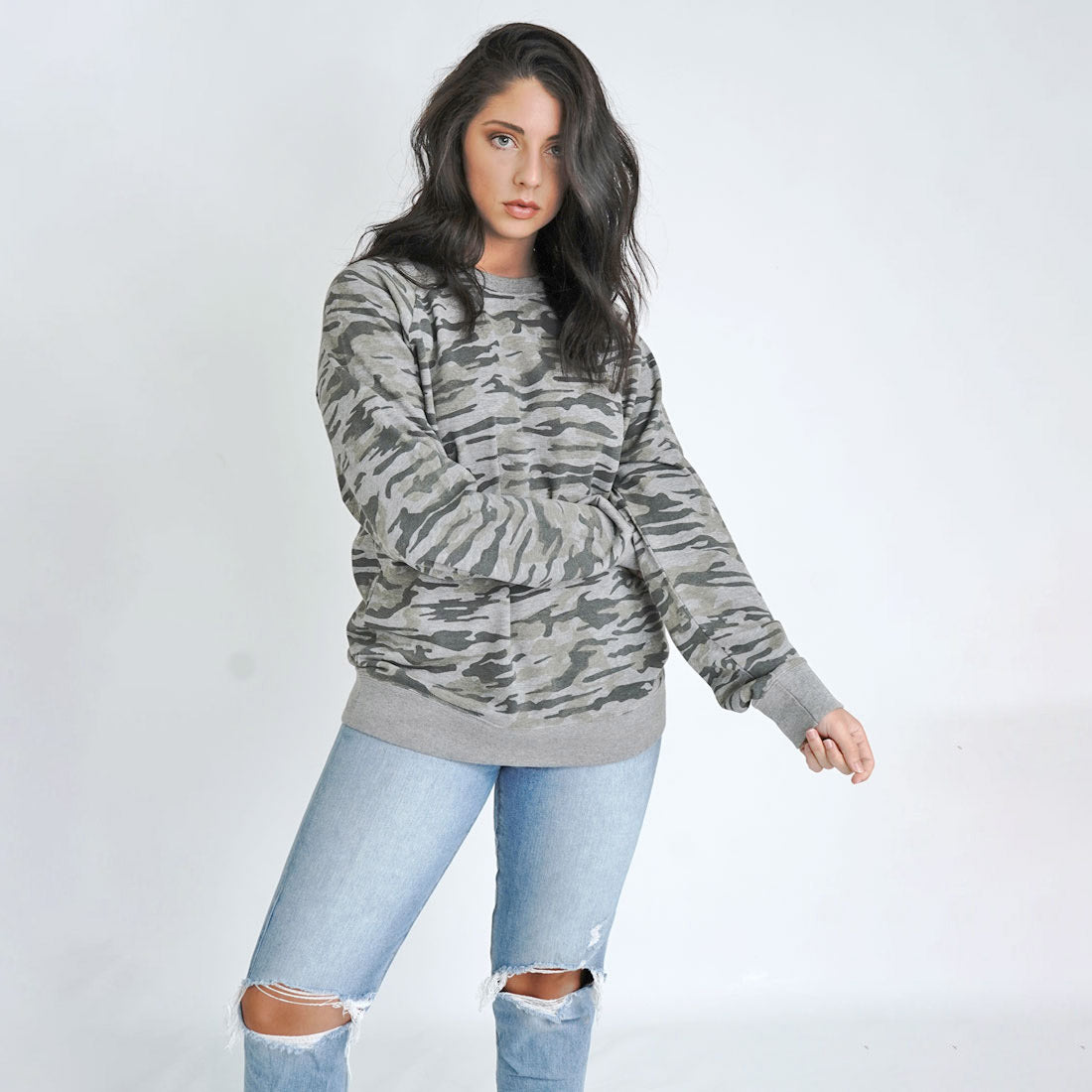 Camo Fleece Pullover