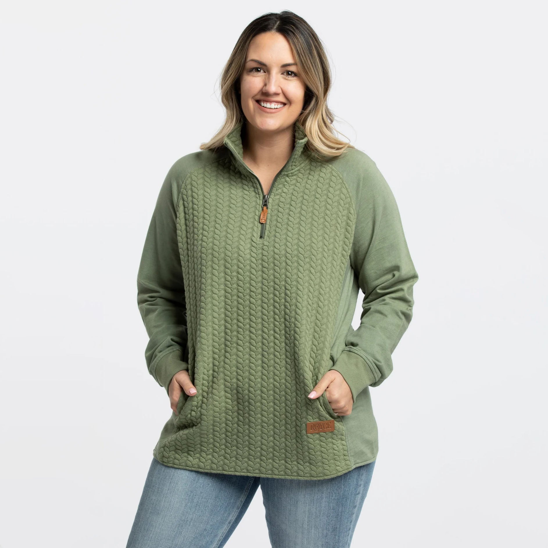 Ll bean quilted hot sale quarter zip