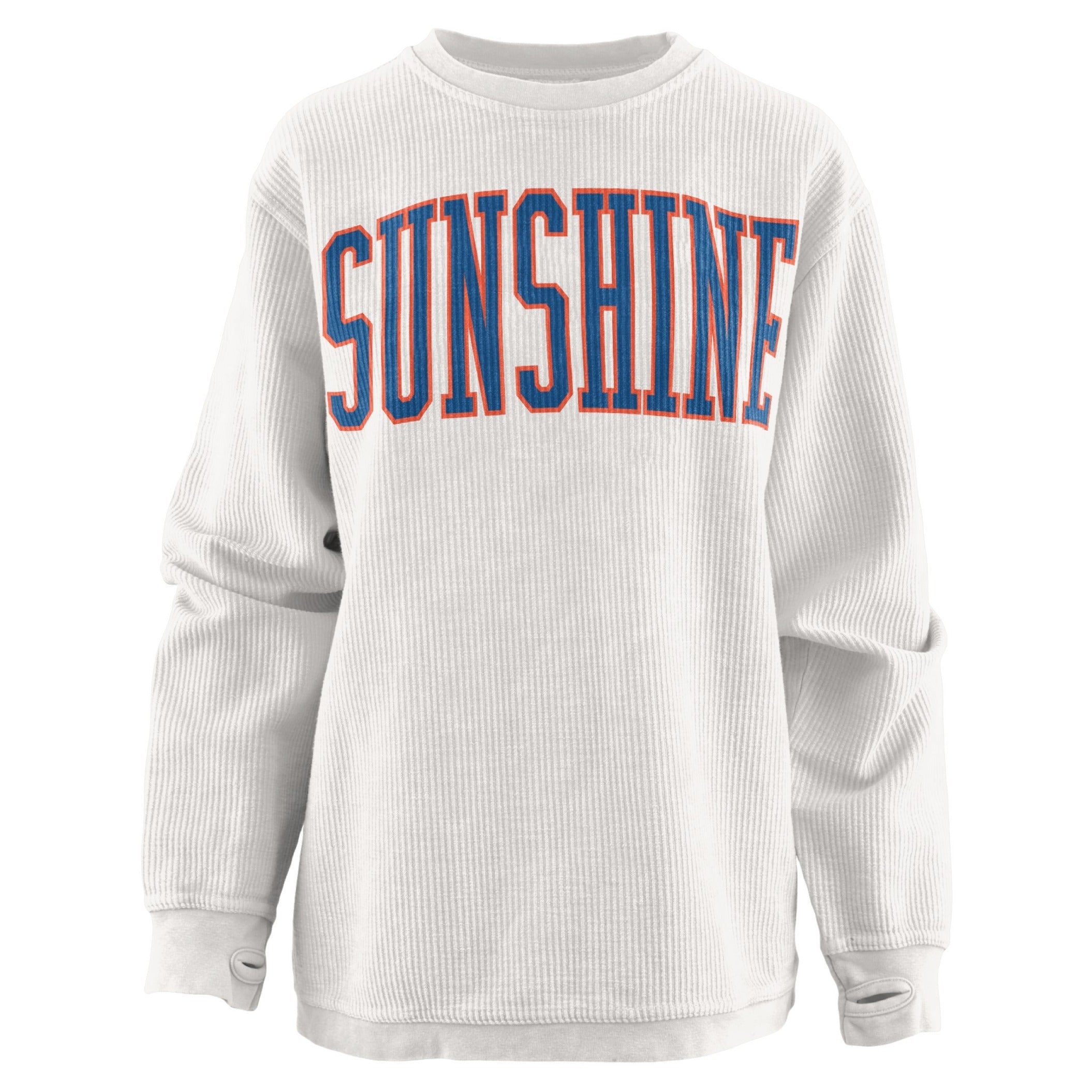 Sunshine Oversized Printed Cord Sweatshirt