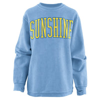 Sunshine Oversized Printed Cord Sweatshirt