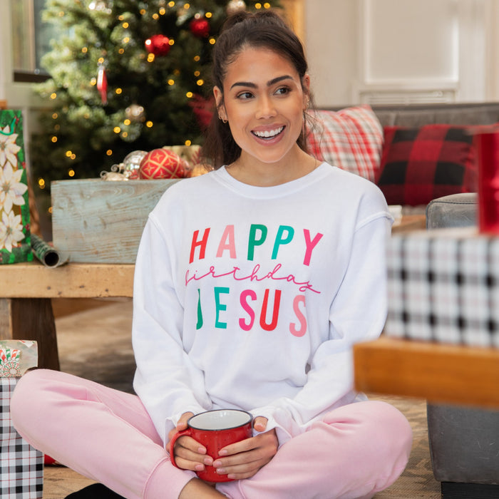 Happy Birthday Jesus Shoreline Lightweight Fleece