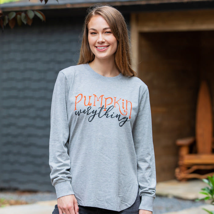 Pumpkin Everything Melange Long Sleeve Tee