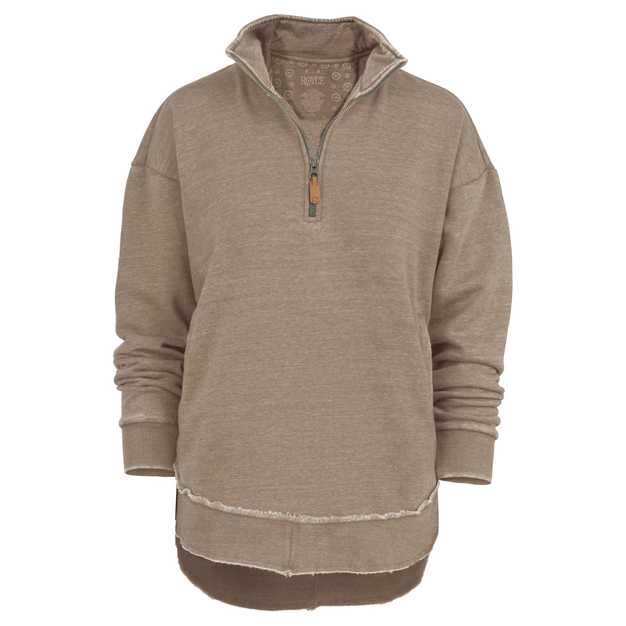 Sojourn Quarter Zip Vintage Washed Poncho Fleece Royce