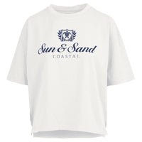 "Sun & Sand" Preppy Waist-Length Motley Top