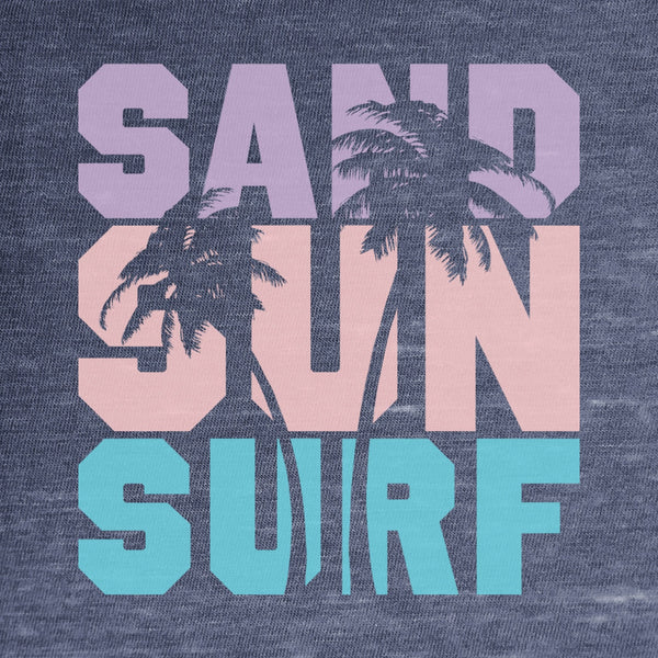 Sand Sun Surf Vintage Washed Poncho Fleece