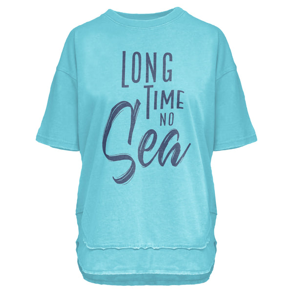 Long Time No Sea Poncho Tee