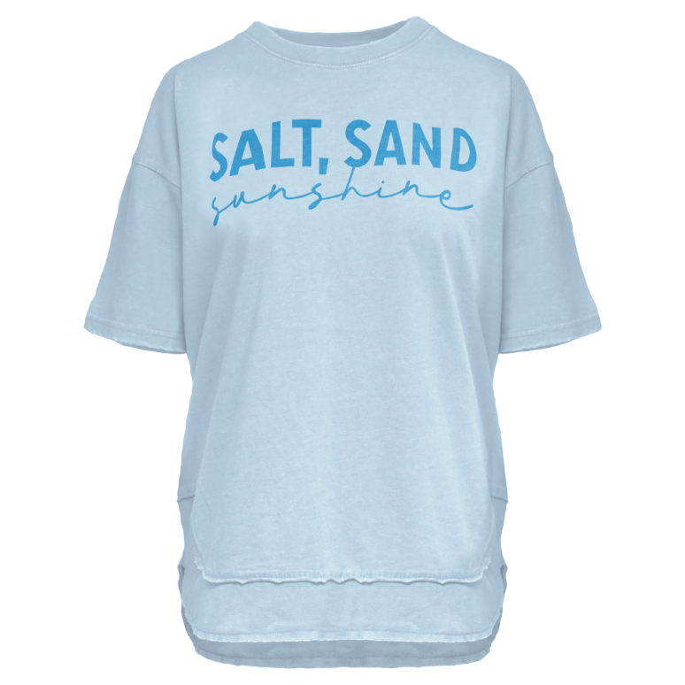Salt Sand Script Poncho Tee