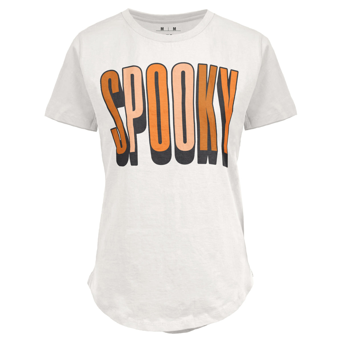 Spooky 100% Cotton Curved Bottom Tee