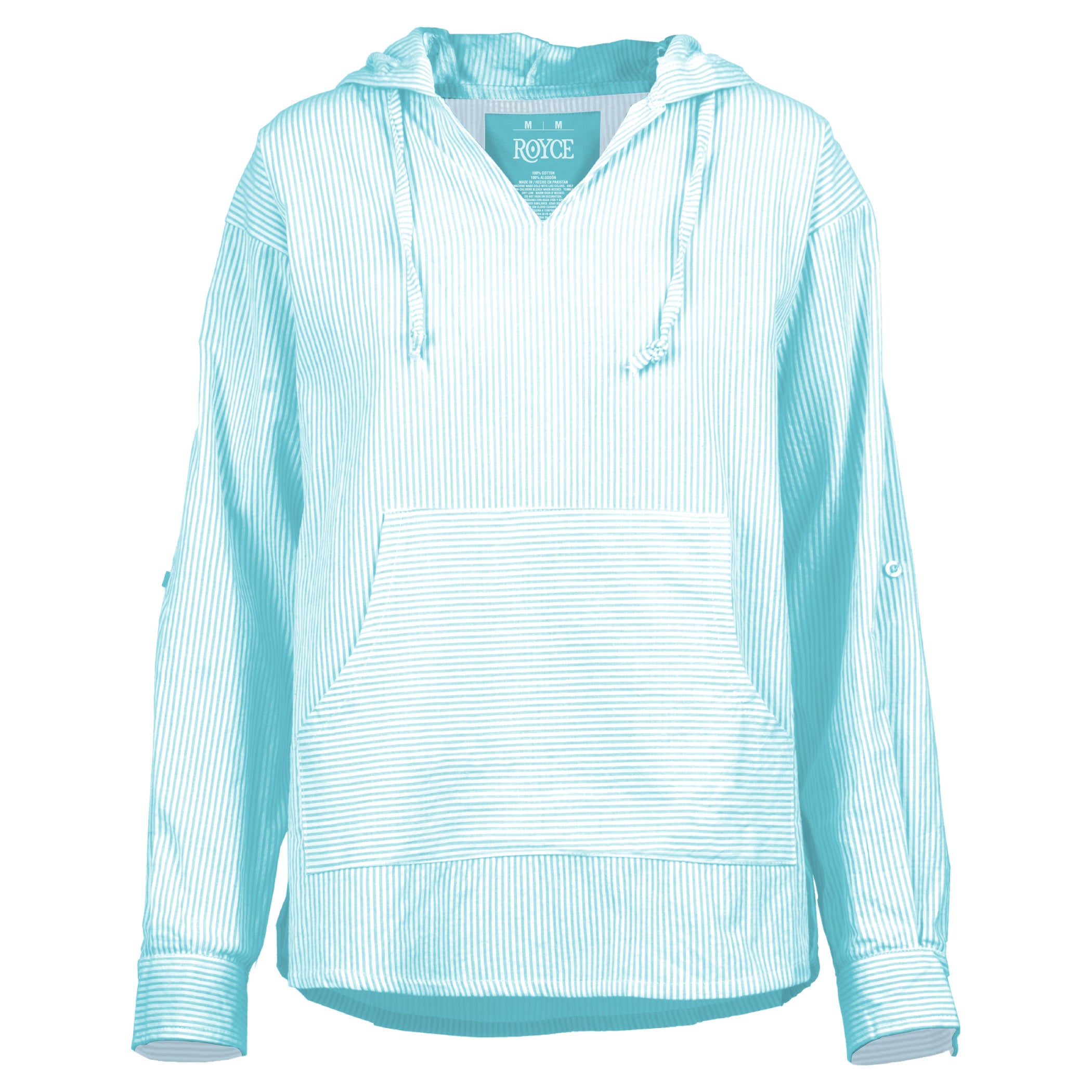 Island Shore Seersucker Hooded Pullover – Royce Brand Island Shore Seersucker Hooded Pullover – Royce Brand