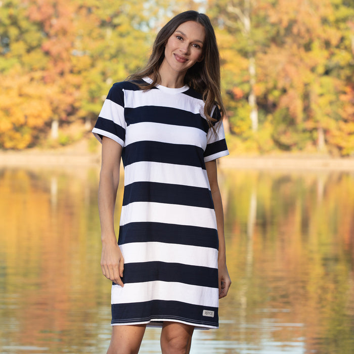 Bar Harbor Yarn Dyed Jersey Dress