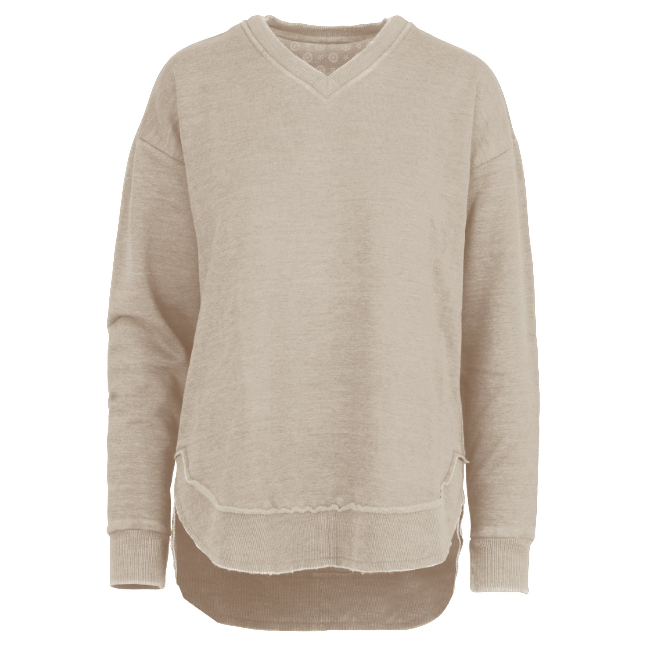 V neck fleece online sweatshirt