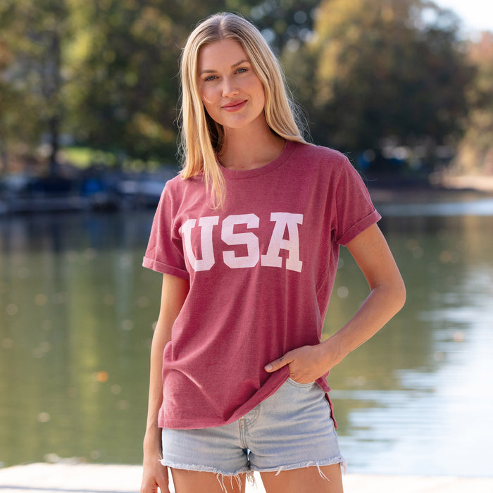 USA Block Boyfriend Tee