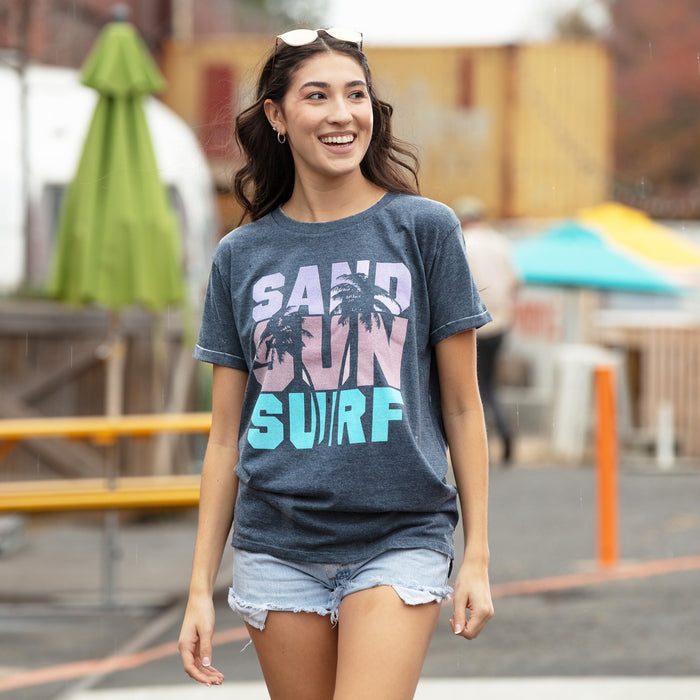 Sand Sun Surf Vintage Washed Boyfriend Tee