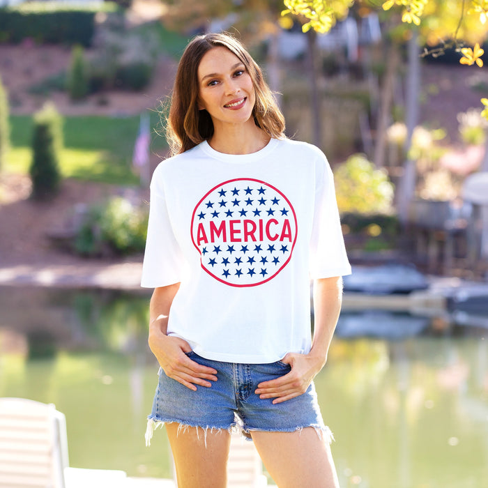 America Star Slub Motley Tee