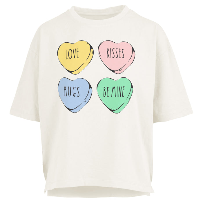 Candy Hearts Motely Slub Tee