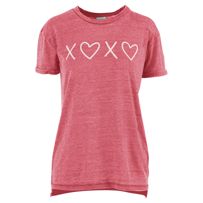 XOXO Vintage Washed Boyfriend Tee